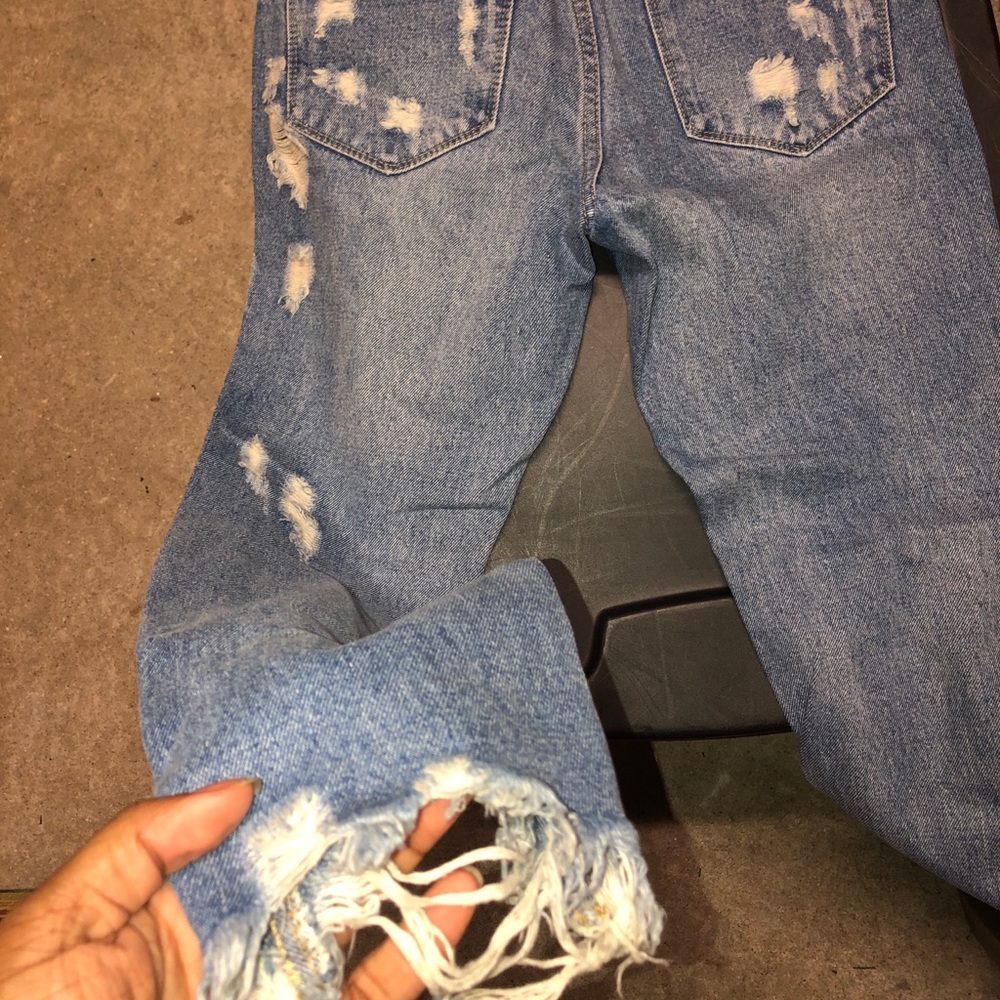 Distressed jeans